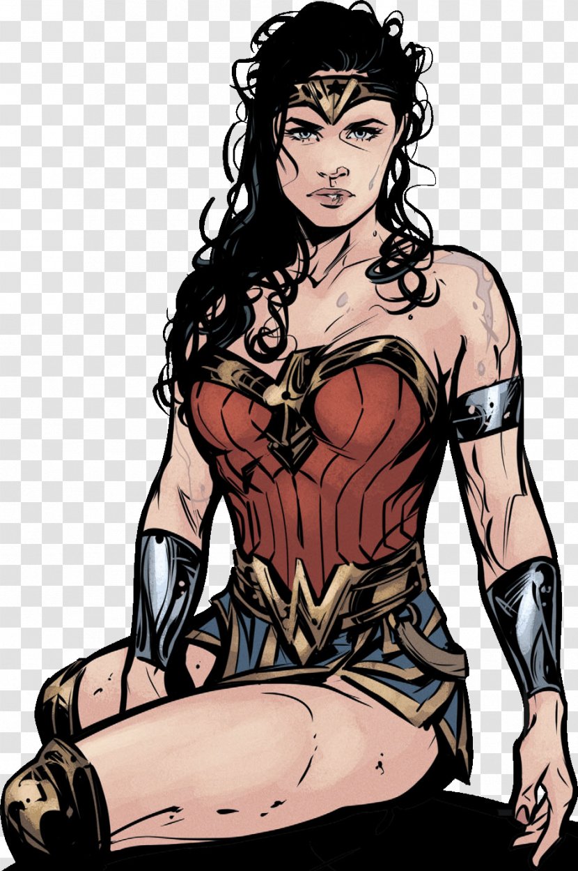 Joëlle Jones Wonder Woman Batman Catwoman Comics - Watercolor Transparent PNG