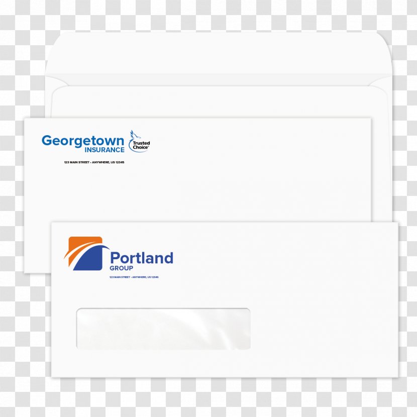 Paper Brand Material - Rectangle - Envelope Mail Transparent PNG