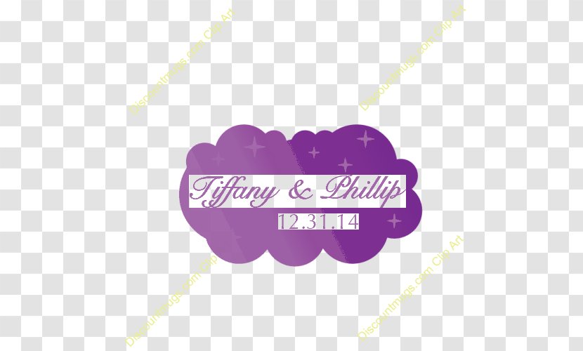 Logo Love Font - Magenta - Purple Cloud Transparent PNG