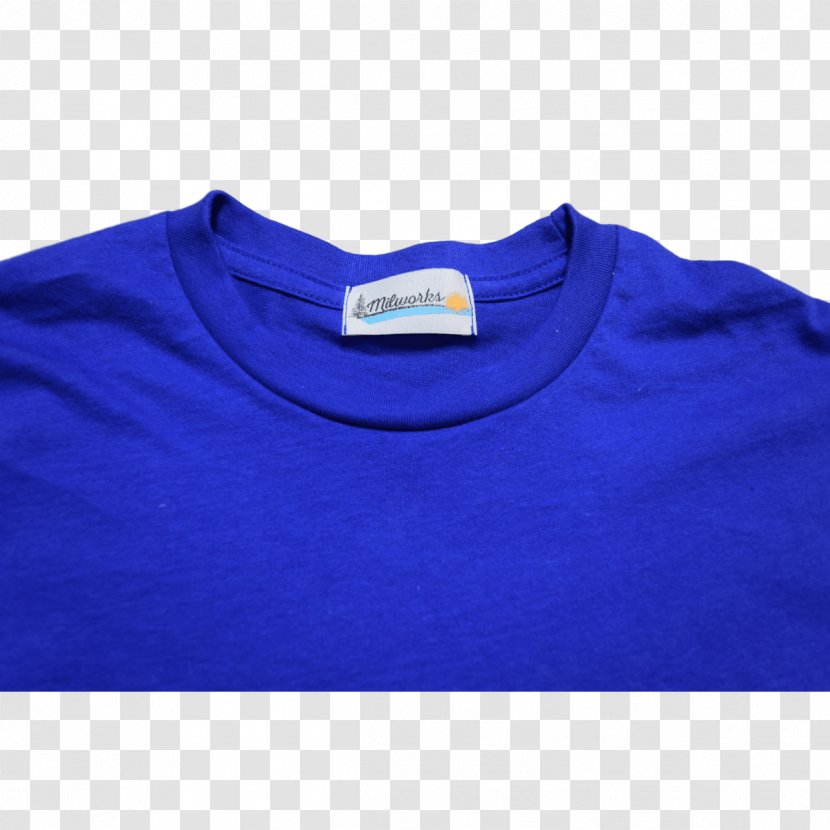T-shirt Sleeve Cobalt Blue Collar Neck - Barnes Noble Transparent PNG
