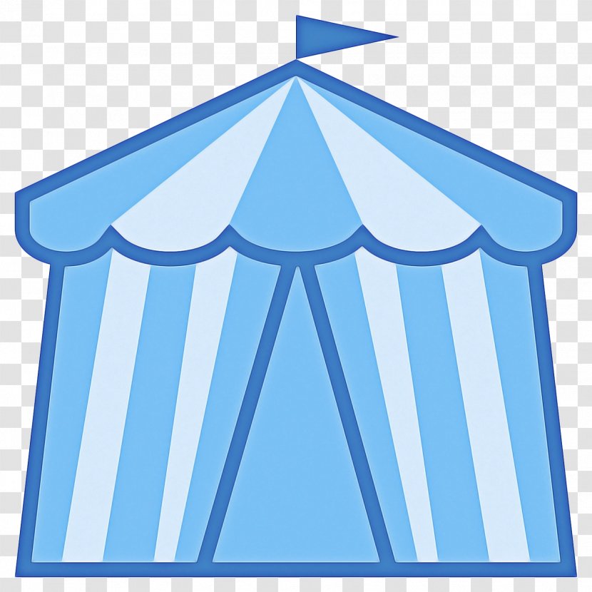 Tent Cartoon - Blue User Interface Transparent PNG