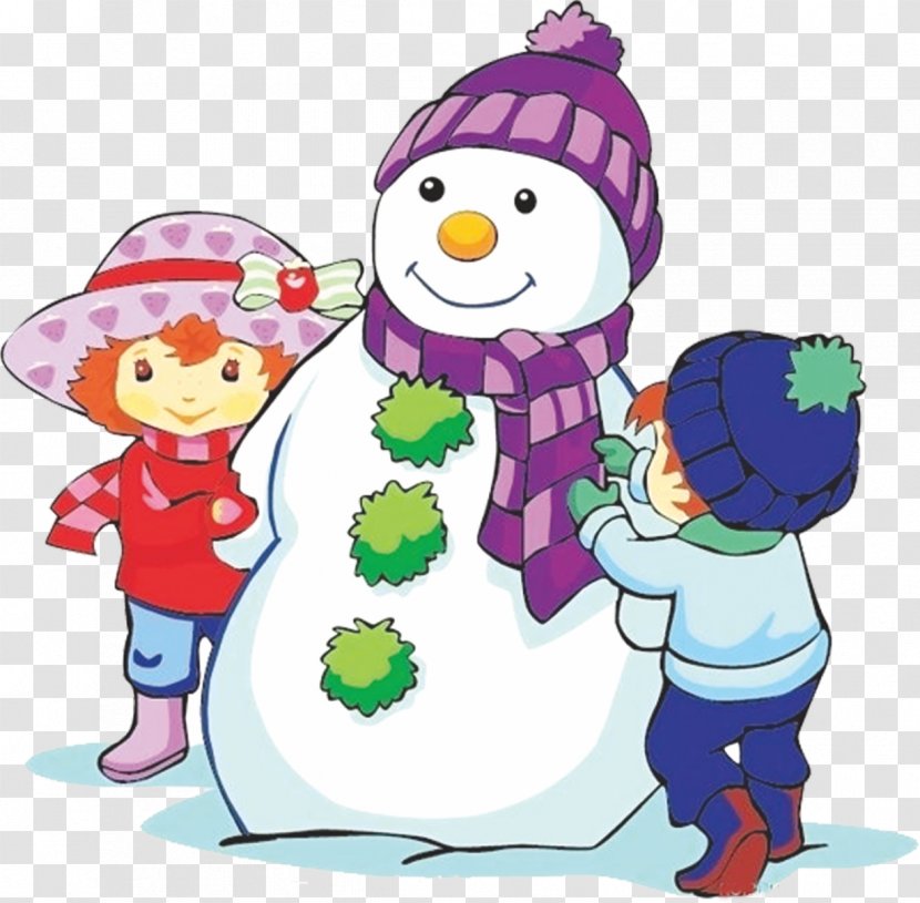 Snowman Cartoon Illustration - Poster - Heap Snow People Transparent PNG
