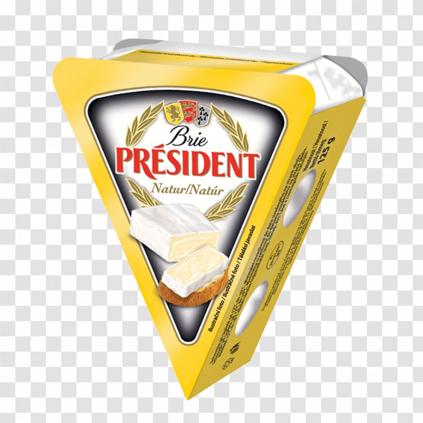 Milk Président Brie Cream Cheese - Dairy Products Transparent PNG