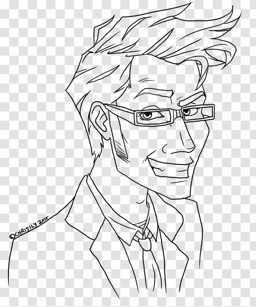 Line Art Tenth Doctor Eleventh Drawing - Standing Transparent PNG