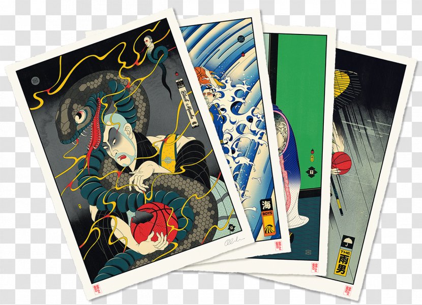 Ukiyo-e Edo Art Geisha Graphic Design - Ukiyo - Basketball Transparent PNG