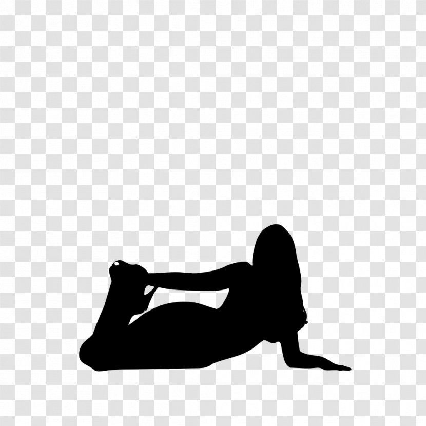 Silhouette Black And White Clip Art - Sitting - Women Day Vector Transparent PNG