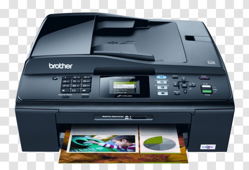 Brother Industries Multi-function Printer Inkjet Printing Ink Cartridge Transparent PNG