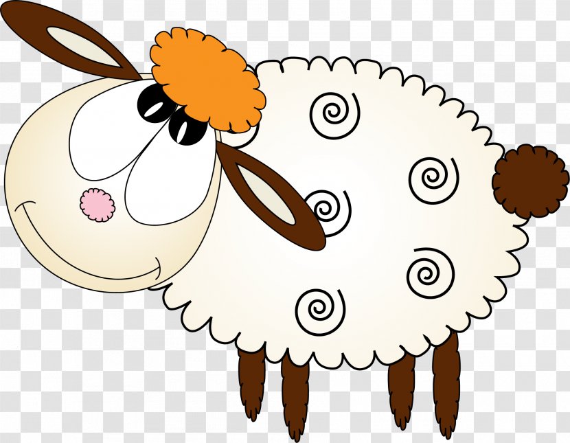 Sheep Drawing Illustration - Food - Hand Painted White Transparent PNG