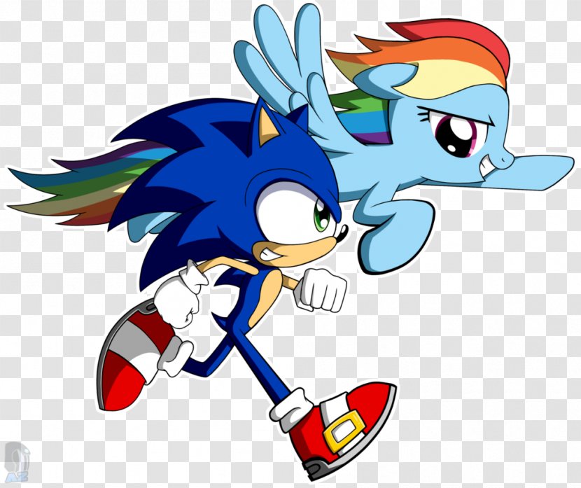 Rainbow Dash Sonic SegaSonic The Hedgehog Unicorn Crossover - Wing Transparent PNG