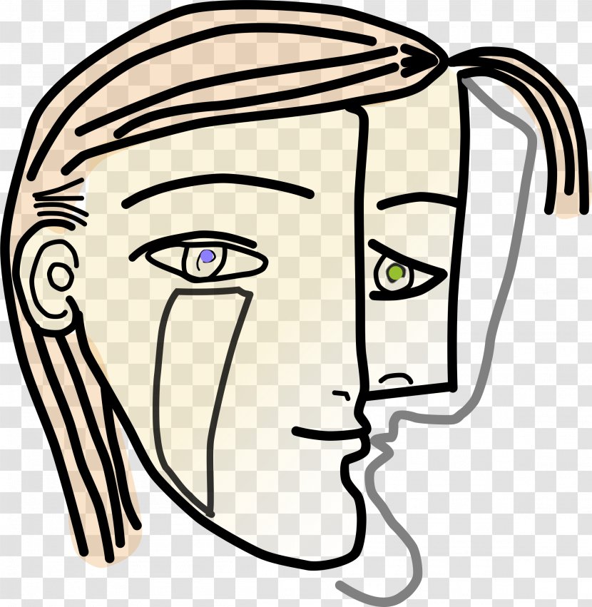 Cubism Art Clip - Watercolor - Beauty Head Transparent PNG