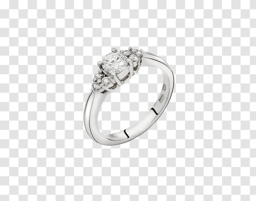 Silver Wedding Ring Body Jewellery Diamond Transparent PNG
