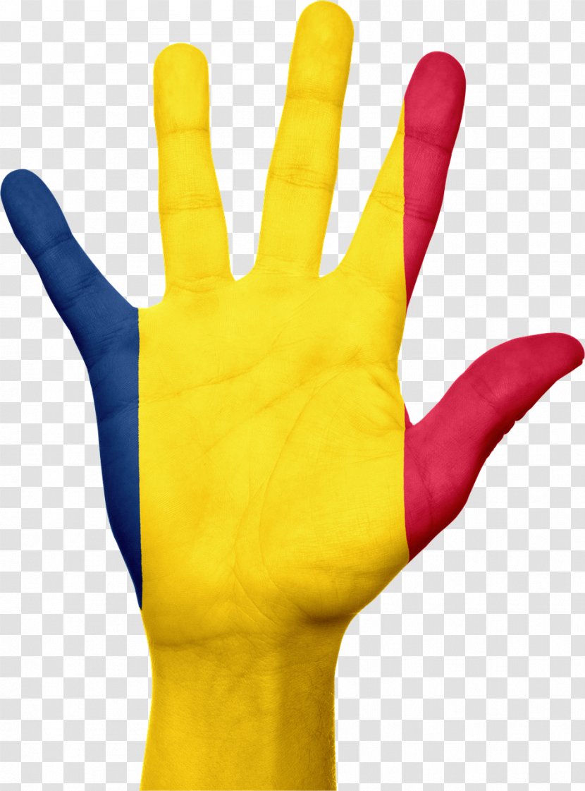 Flag Of Chad Finger Library - Thumb - Fingers Transparent PNG