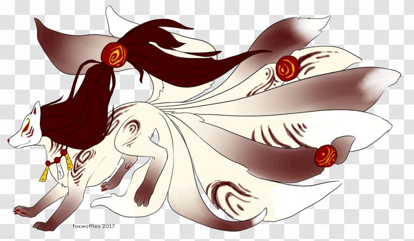 Kitsune Fox Supernatural Mammal Illustration - Tree Transparent PNG
