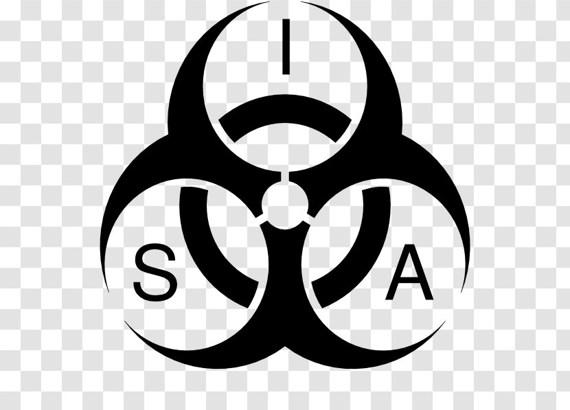 Biological Hazard Symbol Sticker - Royaltyfree Transparent PNG