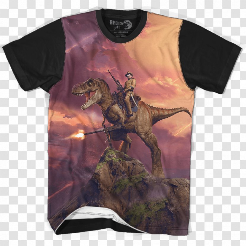 T-shirt Tyrannosaurus Hoodie Tea Rex - Dinosaur Transparent PNG