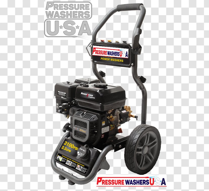 Pressure Washers Pound-force Per Square Inch Gas Washing Machines Pump - Hardware Transparent PNG