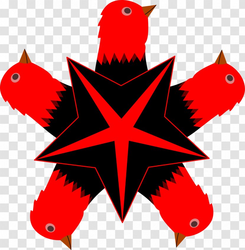 Leaf Beak RED.M Clip Art - Redm - Red Star Transparent PNG