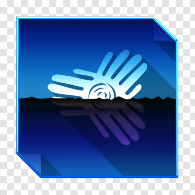 Social Media Icon - Electric Blue - Technology Transparent PNG