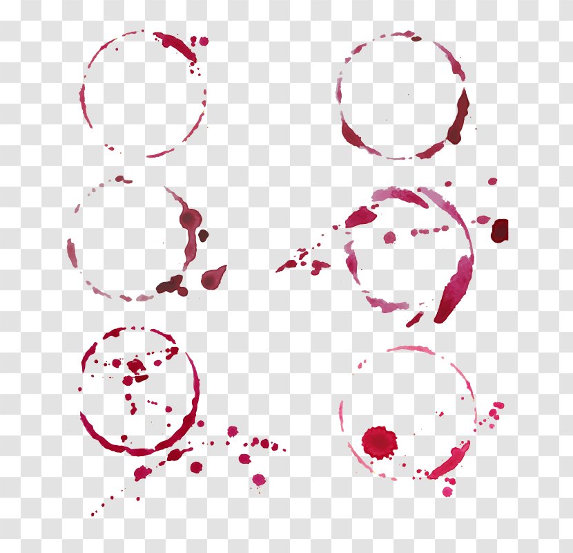 Red Wine Euclidean Vector - Blot Material Transparent PNG