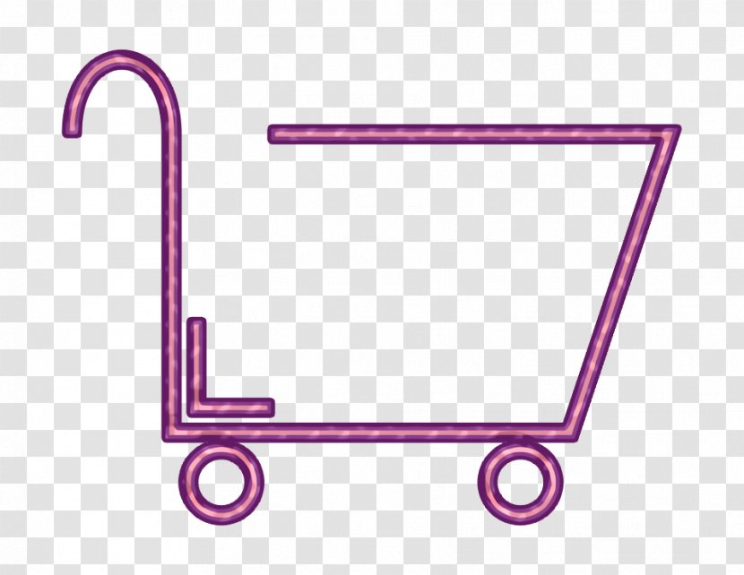 Basket Icon Outline Red - Shopping - Magenta Vehicle Transparent PNG