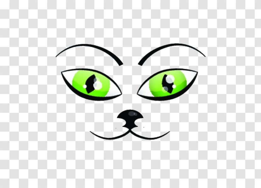 Cat Drawing Kitten Illustration - Watercolor - Green Eyes Nose Transparent PNG