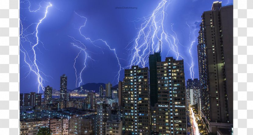 Hong Kong Lightning Sky Thunderstorm - Free Press - Hongkong Direct Mail Transparent PNG