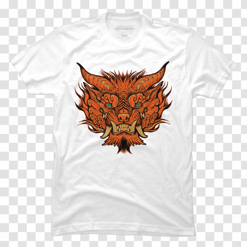 Chinese Guardian Lions T-shirt Crested Dog Art - Lion Transparent PNG