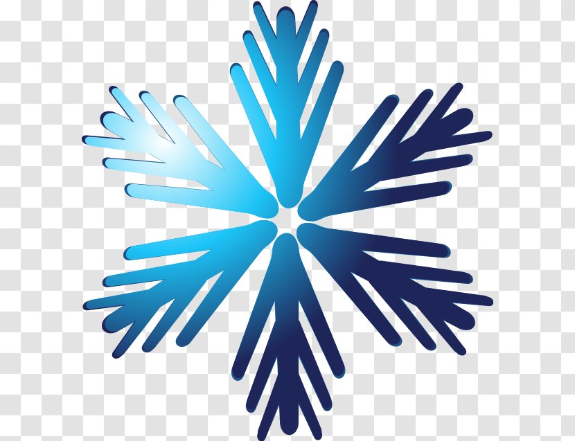 Snowflake Icon - Winter - Beautiful Blue Transparent PNG