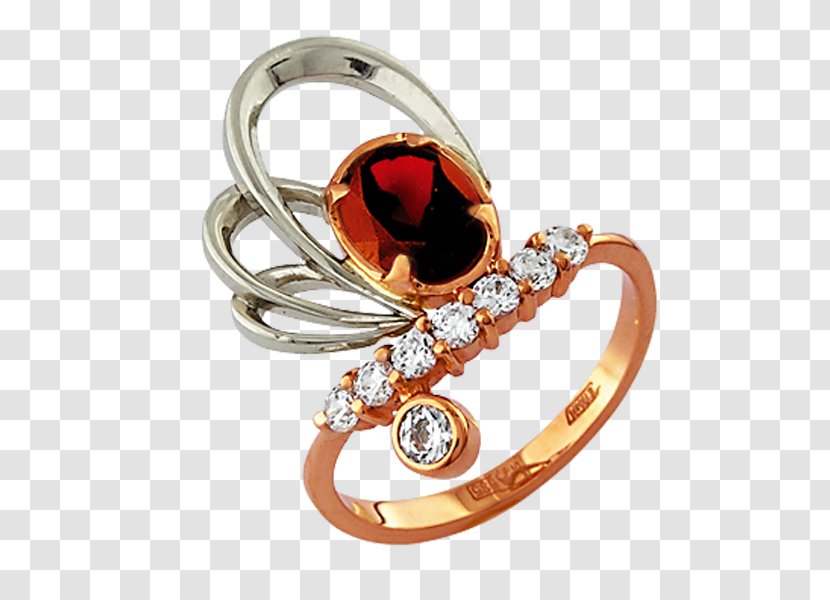 Ring Ruby Body Jewellery Silver Diamond Transparent PNG