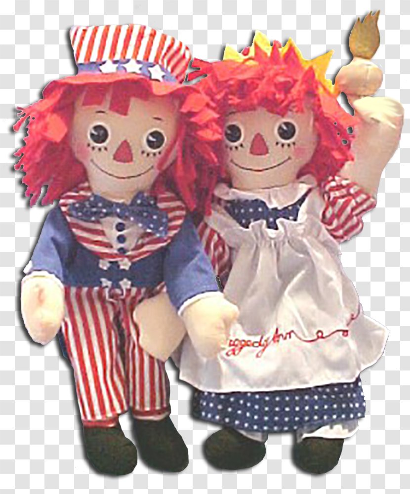 Raggedy Ann & Andy Rag Doll Stuffed Animals Cuddly Toys - Toy Transparent PNG