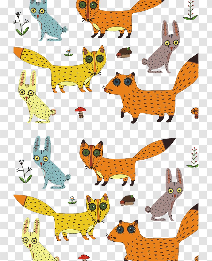 Download Animation - Spotted Fox Transparent PNG