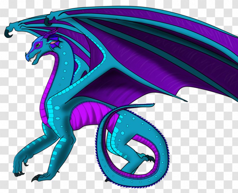 Dragon Color Wings Of Fire Drawing Art - Electric Blue Transparent PNG