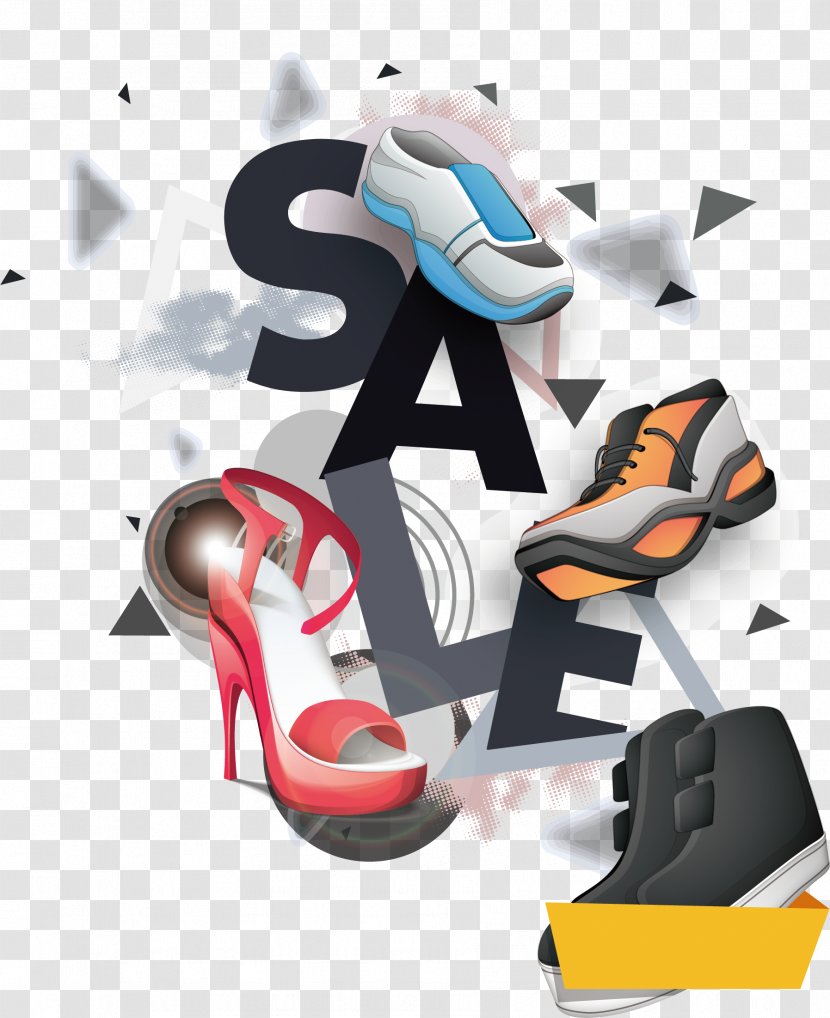 Shoe High-heeled Footwear Flyer - Poster - Vector Color High Heels Transparent PNG