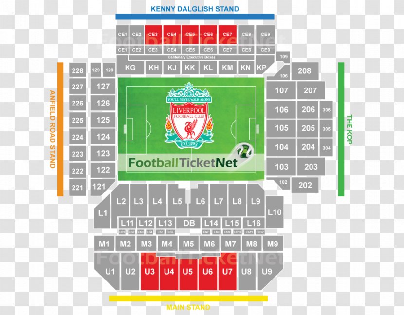 Anfield Liverpool F.C. Selhurst Park Premier League Crystal Palace - House Plan - Football Stadium Transparent PNG