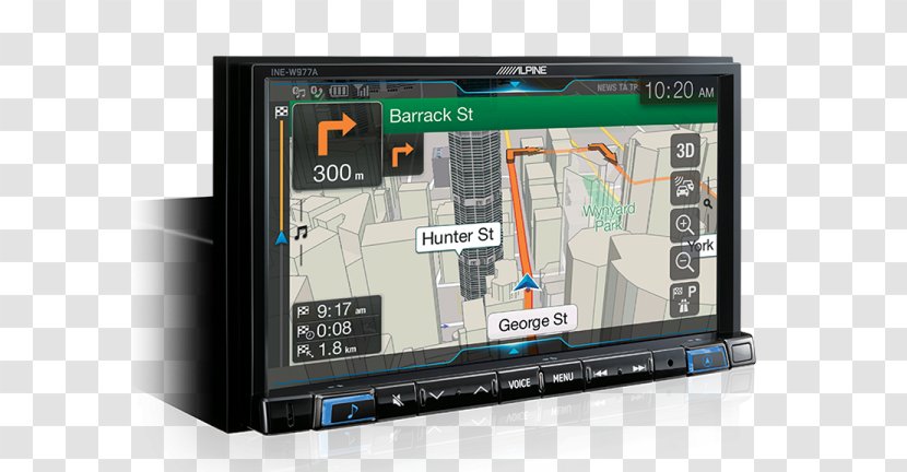 CarPlay Automotive Head Unit Vehicle Audio Alpine Electronics - Gps Navigation Transparent PNG
