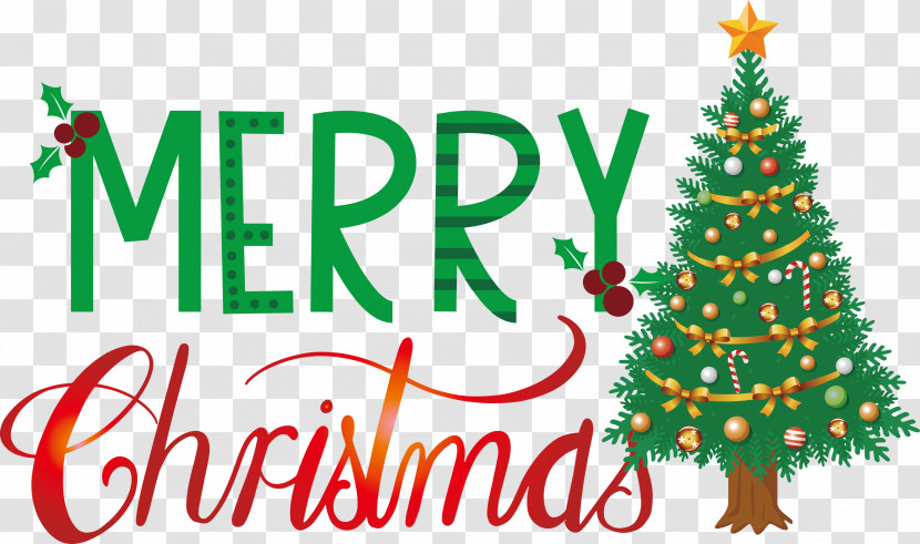 Merry Christmas Christmas Tree Transparent PNG