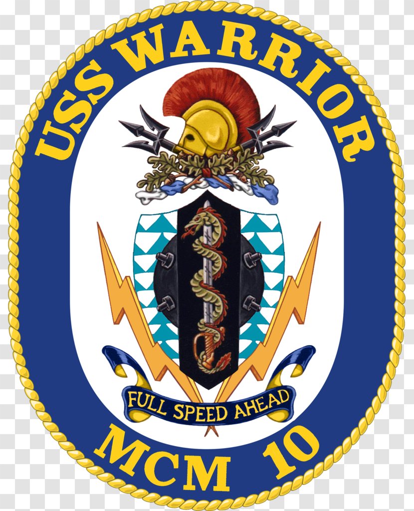 United States Navy Avenger-class Mine Countermeasures Ship USS Warrior (MCM-10) Devastator (MCM-6) - Brand - Crest Transparent PNG