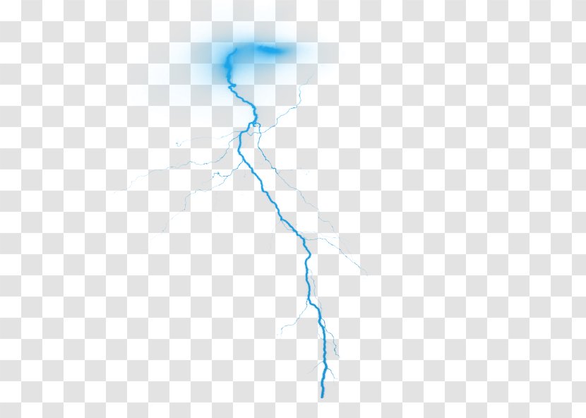 Lightning Thunder PhotoScape - Blue Transparent PNG