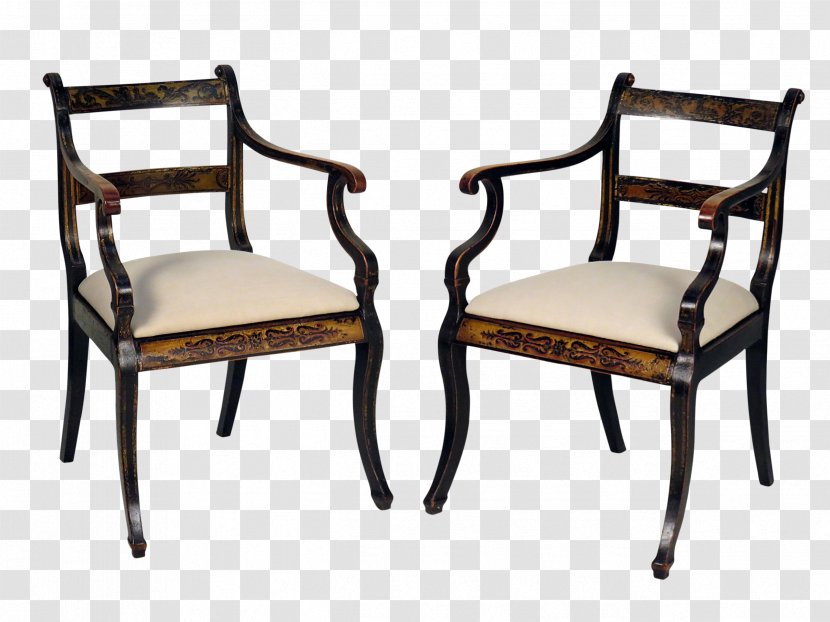 Chair Table Dining Room Regency Era Furniture - Mahogany - Antique Transparent PNG