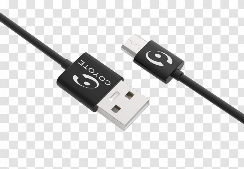 Battery Charger Micro-USB Coyote Electrical Cable - Micro Usb Transparent PNG