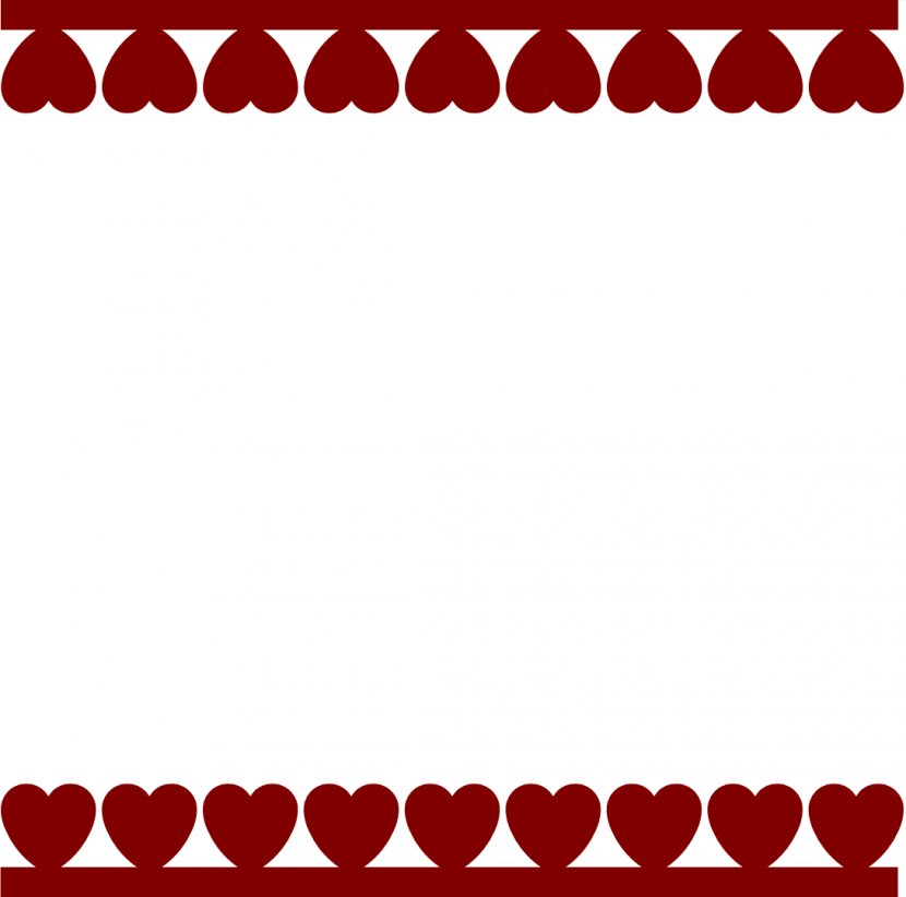Valentine's Day Heart Clip Art - Text - Borders Transparent PNG