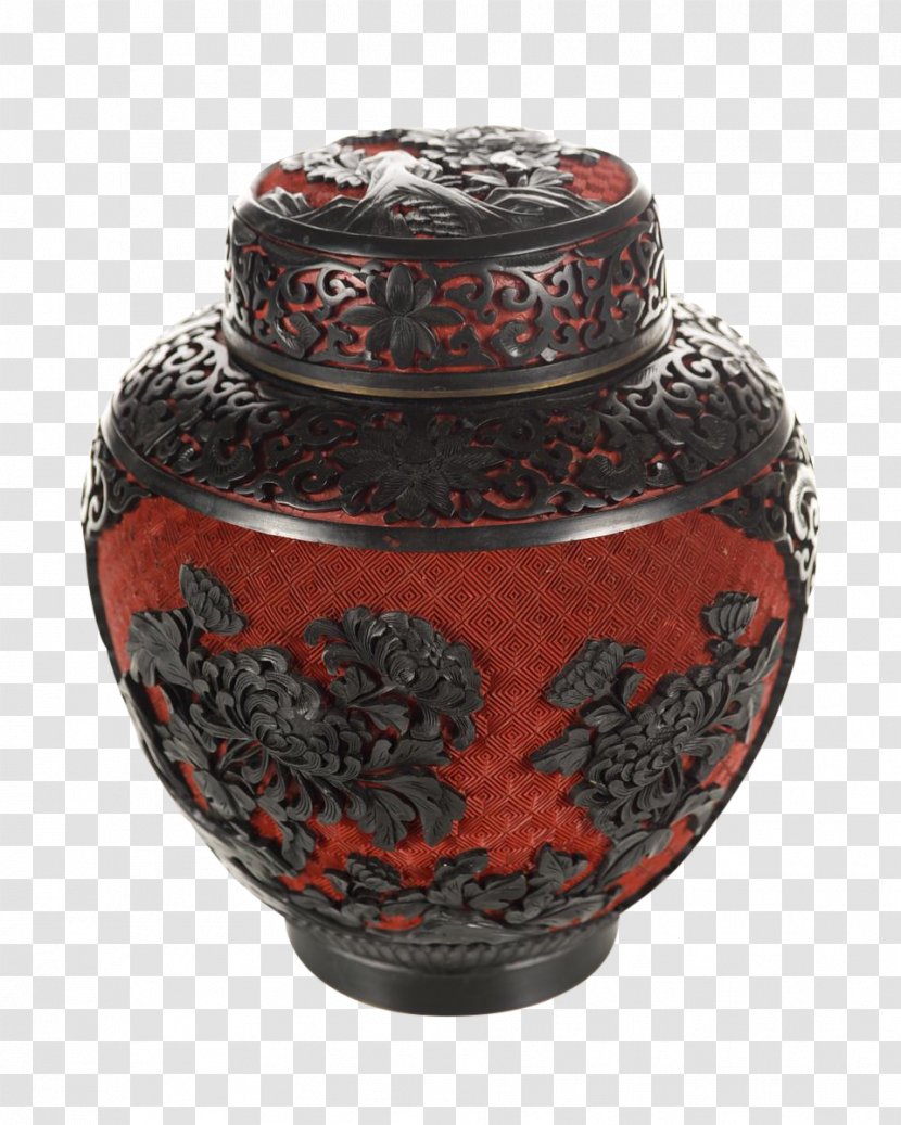Vase Ceramic Jar Pottery Red Transparent PNG