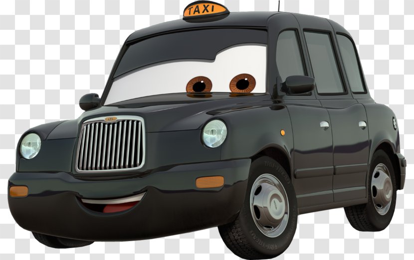 TX4 Car Mater Lightning McQueen Taxi - Tire - Blacktaxi Transparent PNG