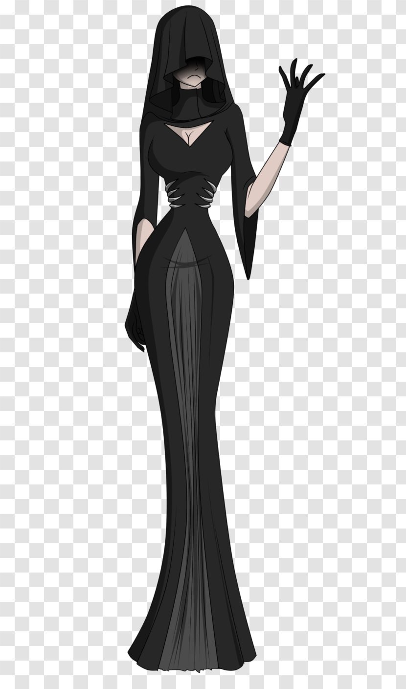 Gown Shoulder Character Fiction Black M - Watercolor - Captain Swan Transparent PNG