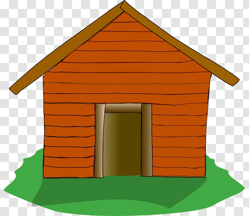 Domestic Pig House The Three Little Pigs Brick Clip Art - Home - Hut Transparent PNG