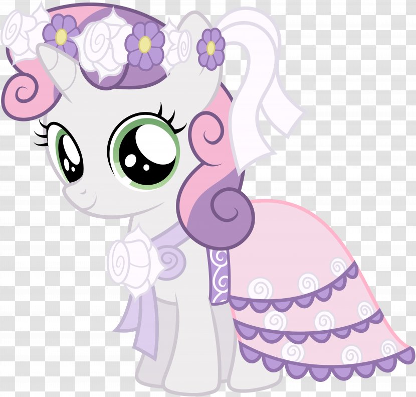Sweetie Belle Pony Rainbow Dash Dress Rarity - Flower Transparent PNG