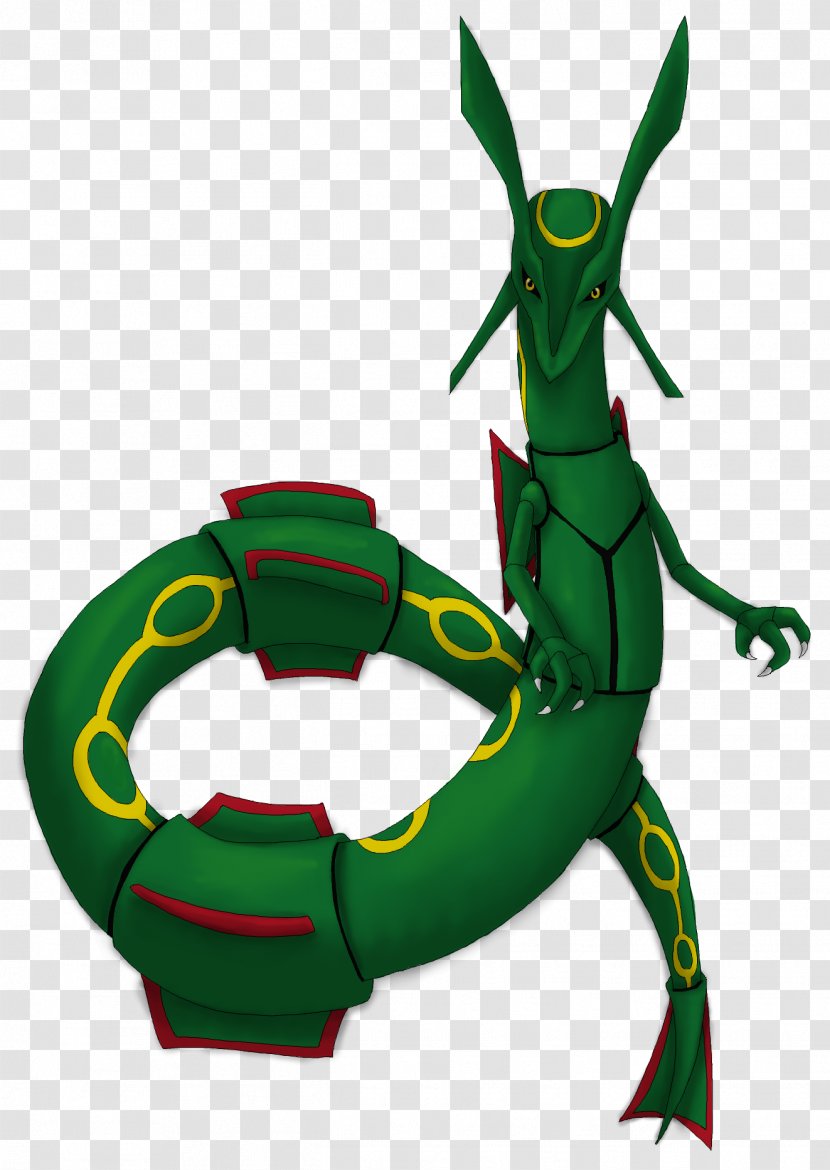 Character Animated Cartoon Fiction - Pixel Art Pokemon Rayquaza Transparent PNG