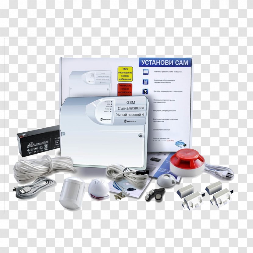Security Alarms & Systems Alarm Device Fire System Motion Sensors - GSM Transparent PNG