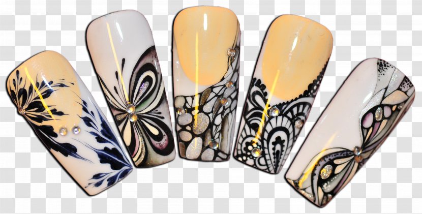 Nail Polish Butterfly Art Manicure - Moths And Butterflies Transparent PNG