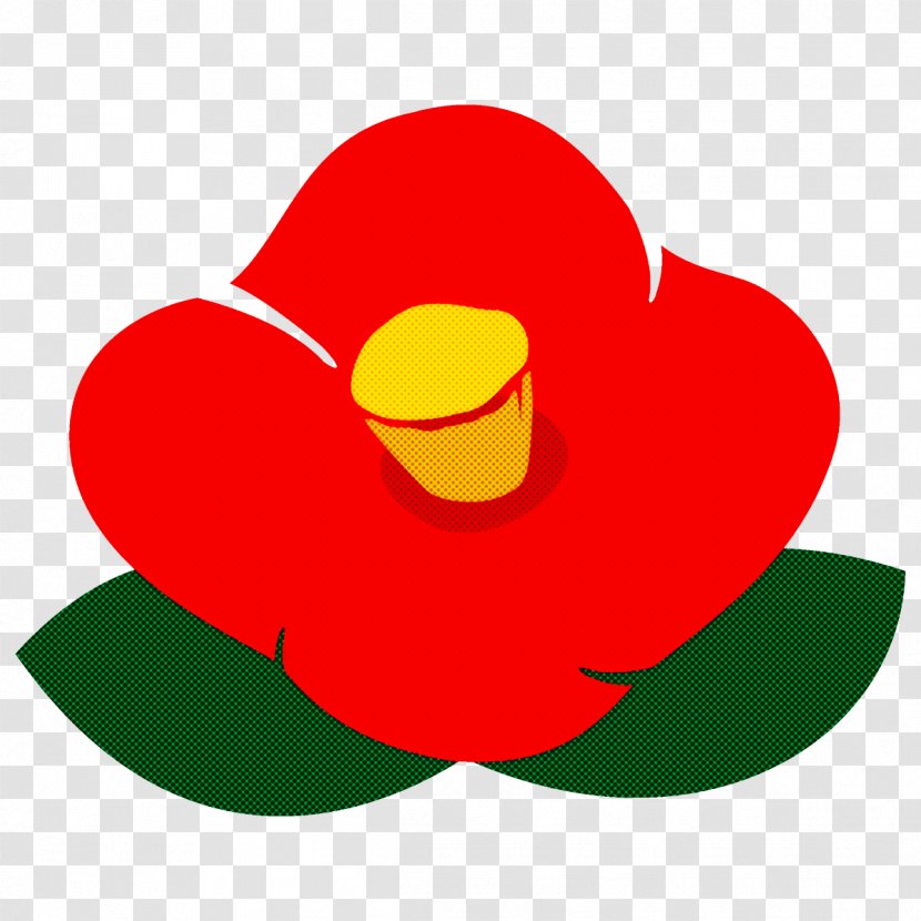 Red Petal Plant Flower Symbol Transparent PNG